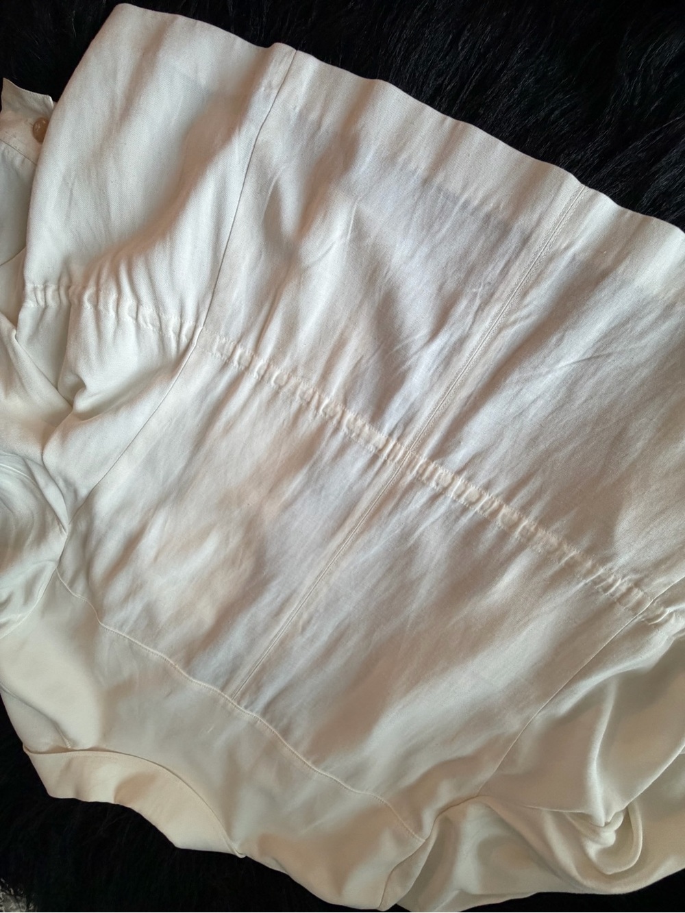 Talbots White Lightweight Drawstring Jacket - Picture 7 of 13